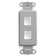 INSERT 2-PORT DECORA GY - 41642-GY INSERT 2-PORT DECORA GY - 41642-GY